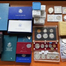 Massive Silver Coin Lot Proof Sets Graded Morgan Dollars