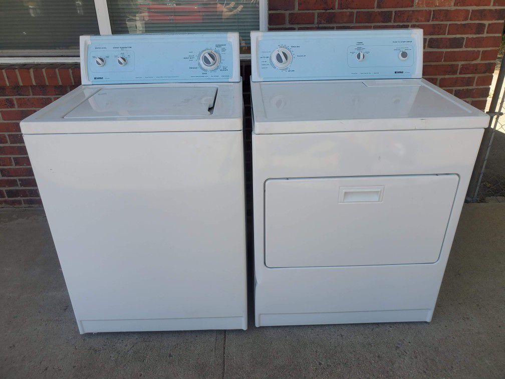Kenmore washer and electric dryer set good working condition