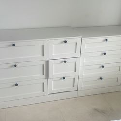 Wood White Chest Of Drawers