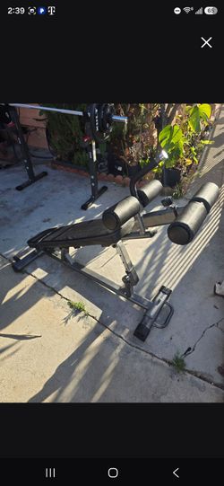 Adjustable Decline Weight Bench with Leg Roller