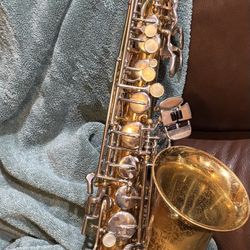 Saxophone Alto  BundY II Selmer W Case And Reeds 