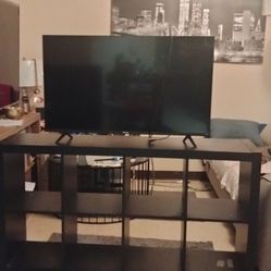 40" Hisense Smart Tv And A Dark Brown Cube Storage / TV Stand both For $135   