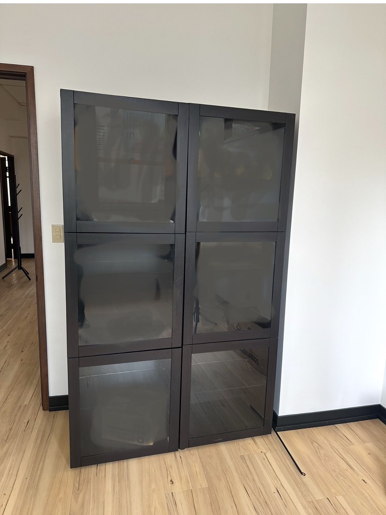 Two Glass Shelving Units in Great Condition