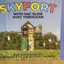 Sky Fort Wooden Swing Set