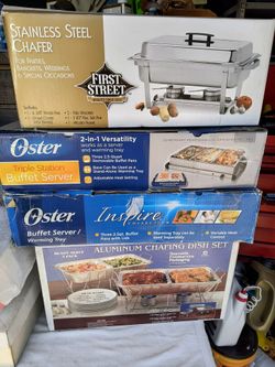 Lot of Buffet Chafing Dishes / Warming Trays