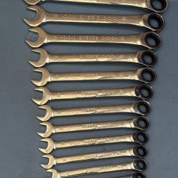 Expert by Mac Tools 12pc 8-19mm Metric 12pt Reverse Ratcheting Spanner Set E1l