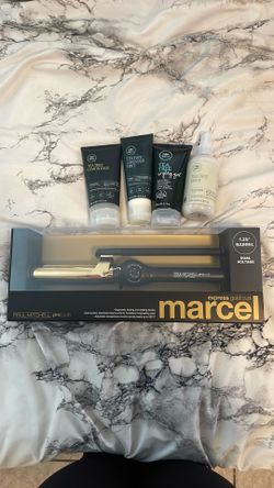 Curling iron and hair products