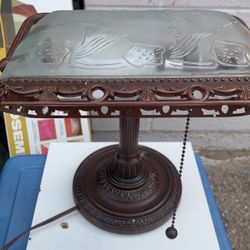 Antique Bankers Desk Lamp 