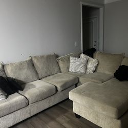 Tan Sectional Couch 