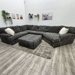 Gray Mammoth Sectional Couch - Free Delivery 