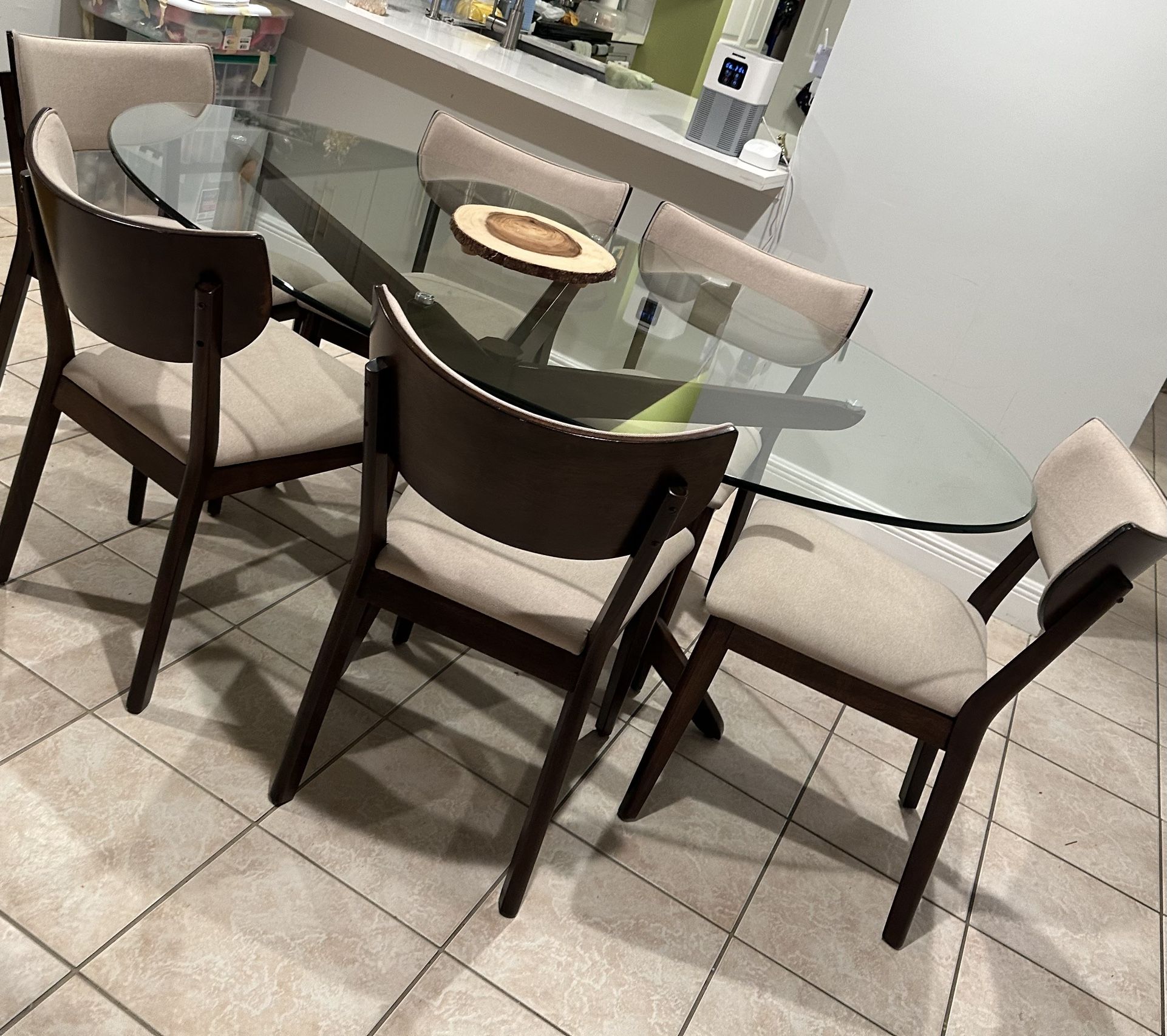 Delmon Walnut 7 Pc Oval Dining Set for Sale in Fort Lauderdale FL OfferUp