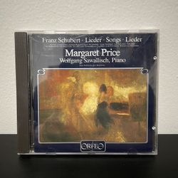 Schubert Lieder Margaret Price Sawallisch CD Classical Vocal 1(contact info removed) Album