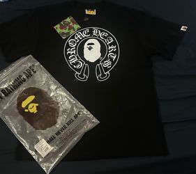 Bape X chrome heart tee