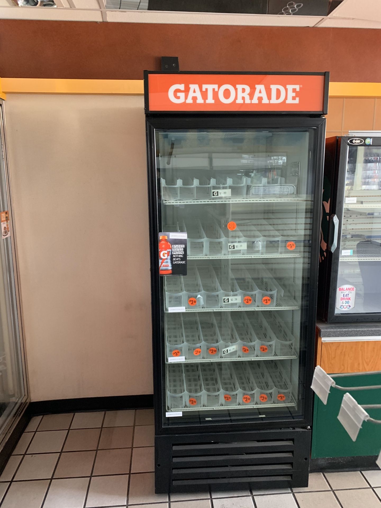 Gatorade refrigerator