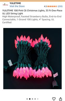 Pink string lights - 3 sets