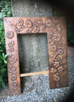 Vintage Hammered Copper Frame