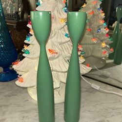 Danish Mid Century Modern tulip candlesticks Denmark 