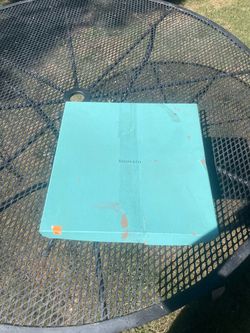 Tiffany & Co Crystal Sierra Geometric Rock Cut 12" Serving Platter/ Tray in Box