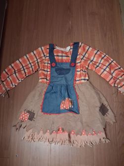 Kids Scarecrow Halloween Costume Dress