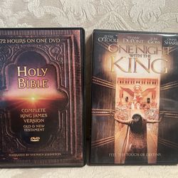 2 DVDs One Night With The King & Holy Bible