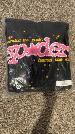 sp5der hoodie “black v2”