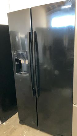Samsung Side By Side Black Refrigerator Fridge
