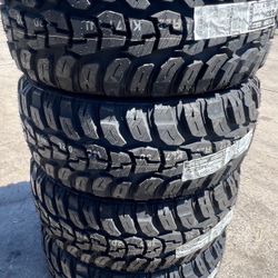 4 NEW FUZION LT 35/1250/22 MUD TERRAIN TIRES 10 PLY $780 CASH TOTAL‼️ FREE INSTALLATION‼️