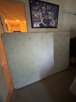 Full size bed frame and mattress!!
