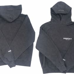 Fear of God Essentials Hoodie "Limo Black"