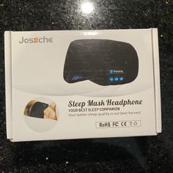 Joseche Sleep Mask & Wireless Bluetooth Headphones Your Best Sleep Companion NEW