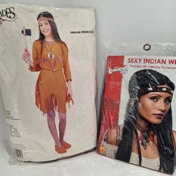 Indian Princess Costume and Wig