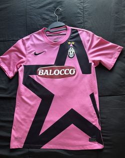 Soccer Jerseys Size S pink and long sleeve and Size M barcelona silver and Milan Short sleeve