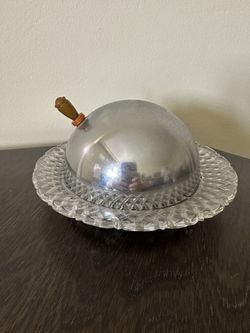 Vintage Butter Dish w/ Dome - 30s-60s — OBO