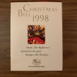 Vintage 1998- Hutschenreuther German Christmas Bell Ornament-Ole Winther