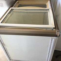 Chest Refrigerator With Sliding Door 