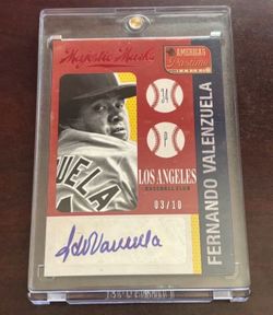 RARE Fernando Valenzuela Autographed Card 3/10