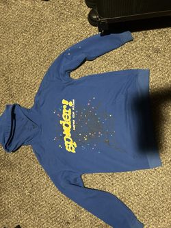 Sp5der Hoodie Sky Blue