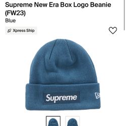 Supreme Beanie Blue Box Logo 