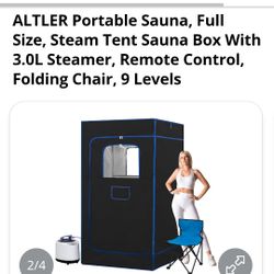 Brand new portable sauna