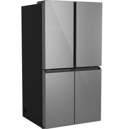 CAFE 22.9 Cu. Ft. Smart Counter Depth Quad Door Refrigerator in Platinum Glass with Dual Dispense AutoFill Pitcher - BRAND NEW FACTORY SEALED