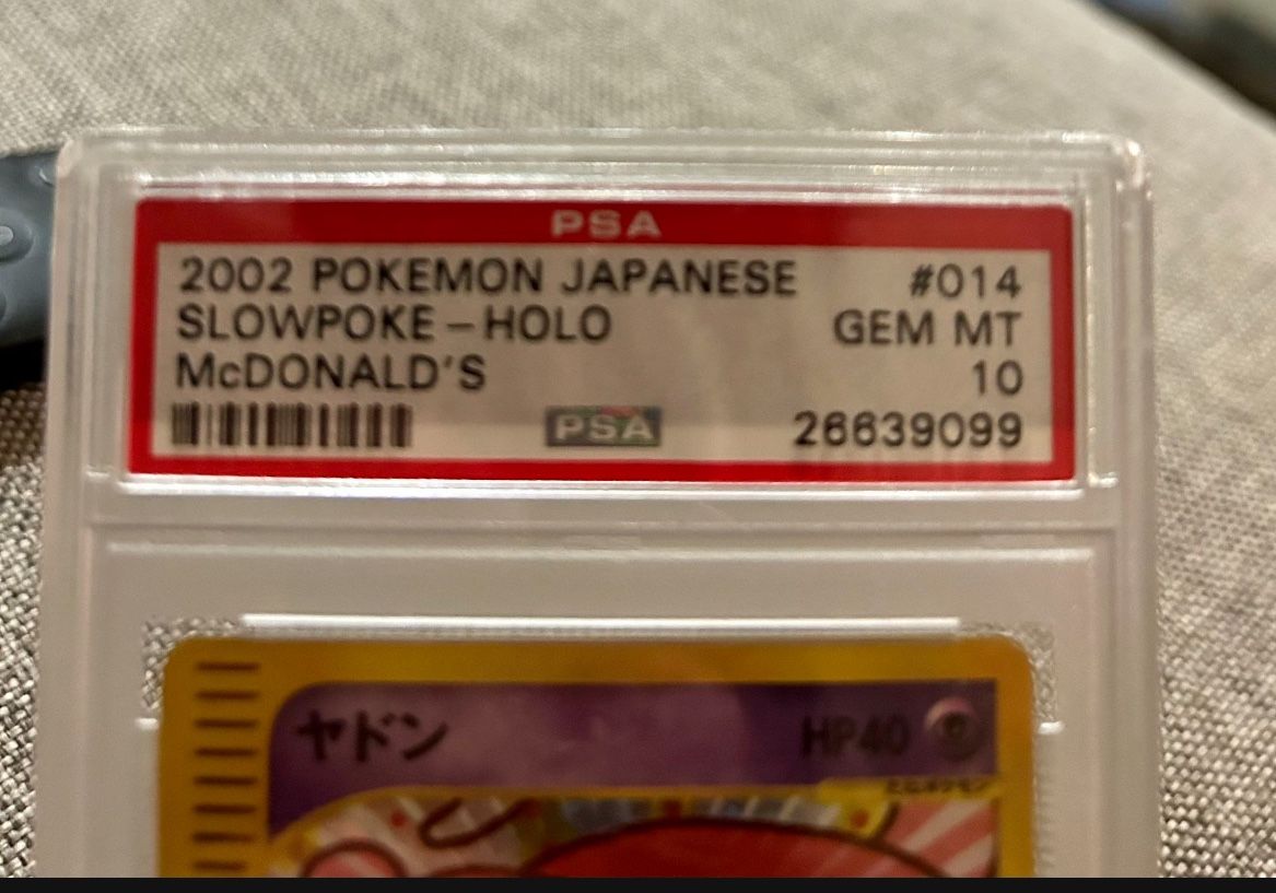 2002 McDonalds Holo Slow Poke PSA 10