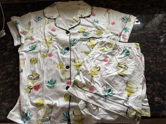 New Women’s 2 Pc Margarita Pajama Shorts Set Size M