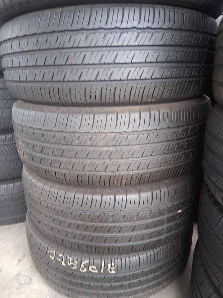 4 used Tires 225/60r18 michelin 🤑free Installation ‼️