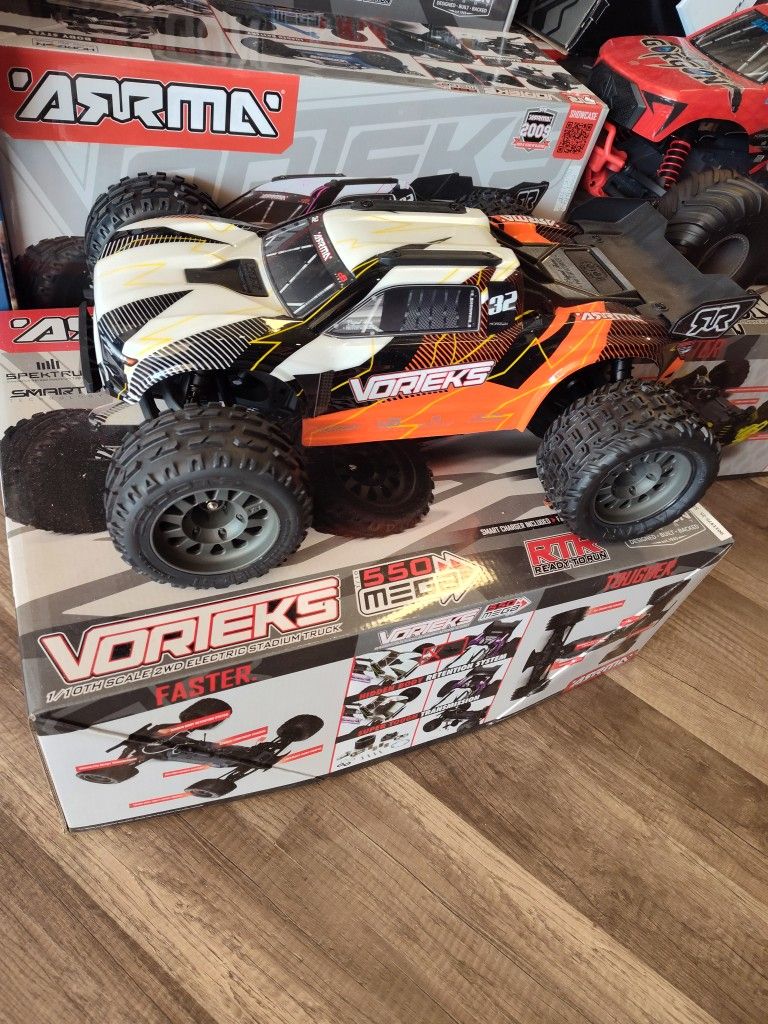 ARRMA Vortexes RC Vehicle Including Remote Battery And A Charger