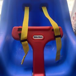 Little tikes blue and yellow toddler swing