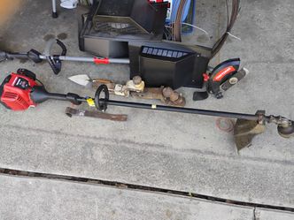 Gas weed whacker and gas edger