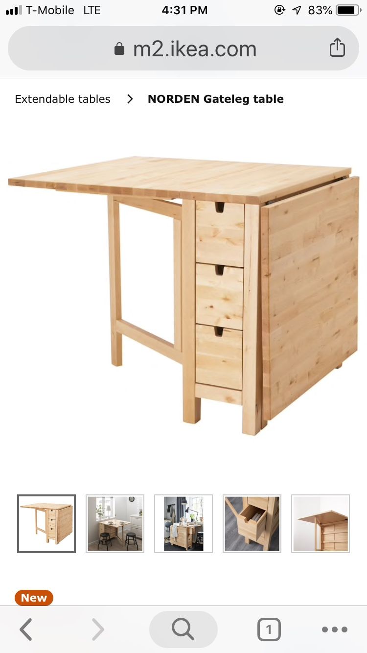 Ikea Norden Gateleg table $65