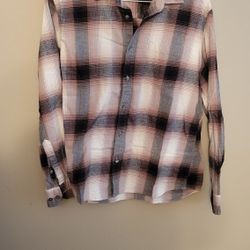 Men's Plaid Shirt - Brown Multi Color