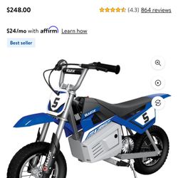 Razor MX350 Electric-Powered Dirt Rocket Motocross Bike