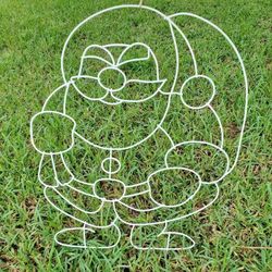 Christmas SANTA Decor / Ornament Metal Wire Figurine